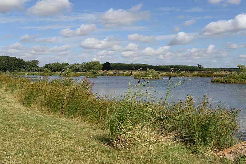 fishing lake alonside the river Maun, Bevercotes, Nottinghamshire